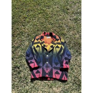 Vintage Silverado Cardigan Sweater Womens Medium Southwest Belted Shawl